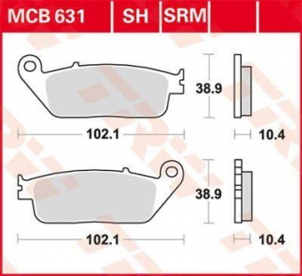Колодки тормозные дисковые TRW MCB631 в интернет-магазине LuckyFern