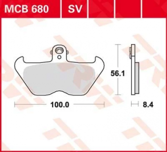 Колодки тормозные дисковые TRW MCB680SV в интернет-магазине LuckyFern