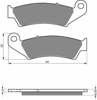 Тормозные колодки дисковые GOLDfren 041 S33 в интернет-магазине LuckyFern