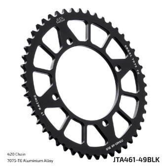 Звезда ведомая алюминиевая JTA461 49BLK в интернет-магазине LuckyFern
