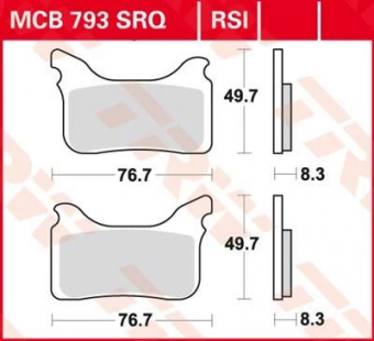 Колодки тормозные дисковые TRW MCB793SRQ в интернет-магазине LuckyFern