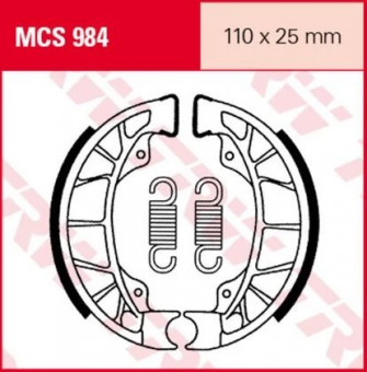 Колодки тормозные барабанные MCS984 в интернет-магазине LuckyFern