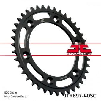Звезда ведомая JT JTR897 40SC, 40 зубьев, самоочищающаяся, 520 размер в интернет-магазине LuckyFern
