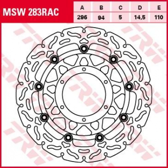Тормозной диск TRW MSW283RAC в интернет-магазине LuckyFern