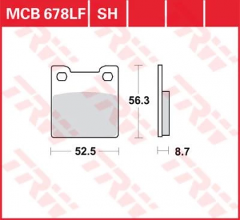 Колодки тормозные дисковые TRW MCB678 в интернет-магазине LuckyFern