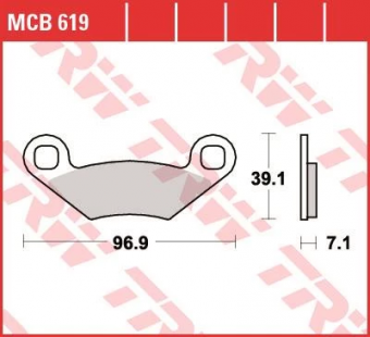 Колодки тормозные дисковые TRW MCB619 в интернет-магазине LuckyFern