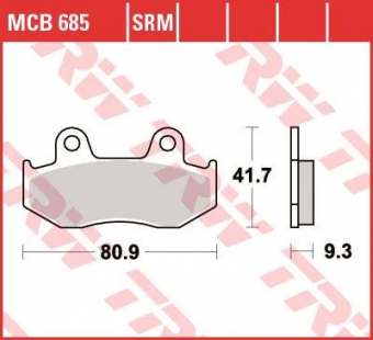 Колодки тормозные дисковые TRW MCB685SRM в интернет-магазине LuckyFern
