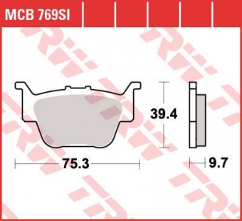 Колодки тормозные дисковые TRW MCB769SI в интернет-магазине LuckyFern