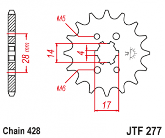 Звезда ведущая JTF277 13 зубьев в интернет-магазине LuckyFern