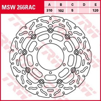 Тормозной диск TRW MSW266RAC в интернет-магазине LuckyFern