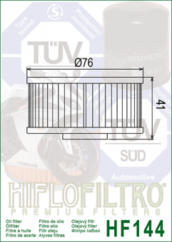 Фильтр масляный Hiflo Filtro HF144 в интернет-магазине LuckyFern