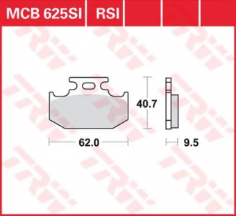 Колодки тормозные дисковые TRW MCB625SI в интернет-магазине LuckyFern