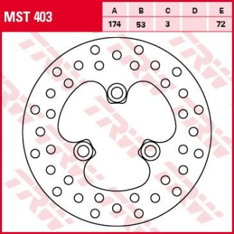Тормозной диск TRW MST403 в интернет-магазине LuckyFern