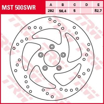 Тормозной диск TRW MST500SWR в интернет-магазине LuckyFern
