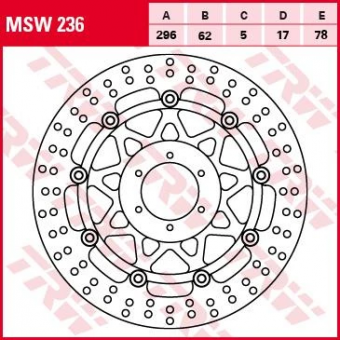 Тормозной диск TRW MSW236 в интернет-магазине LuckyFern